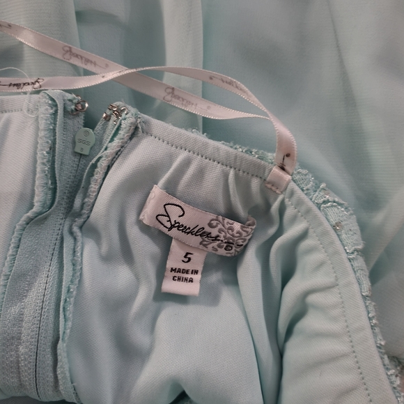 Speechless Beaded Rhinestones Chiffon Floral Lace Cocktail Mini Dress 3 Layered - Picture 7 of 8